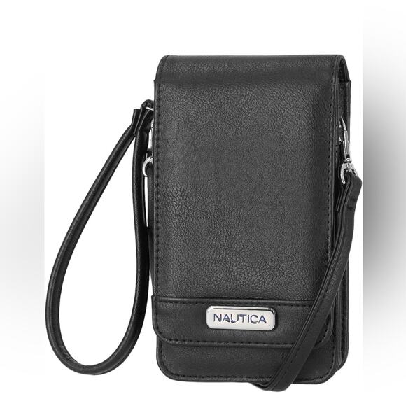 NWT Nautica Catalina Vegan Leather RFID Women Crossbody Cell Phone Holder Wallet - Picture 15 of 15